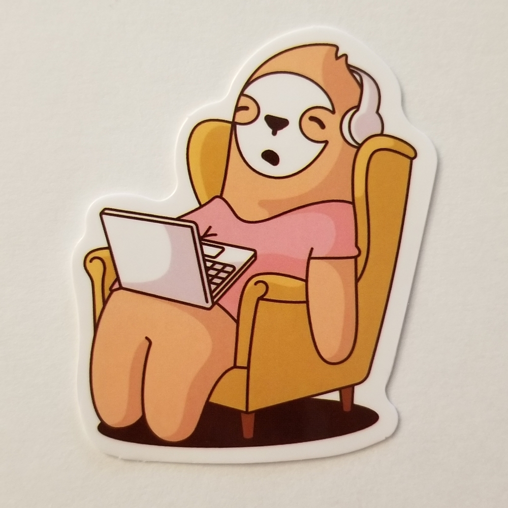 10/$10 Sleeping Sloth Sticker